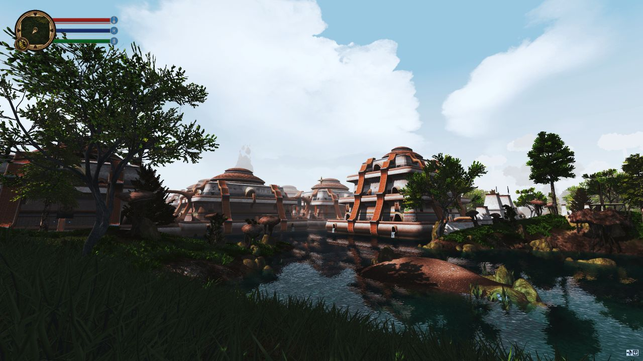 A screenshot from a game created on OpenMW