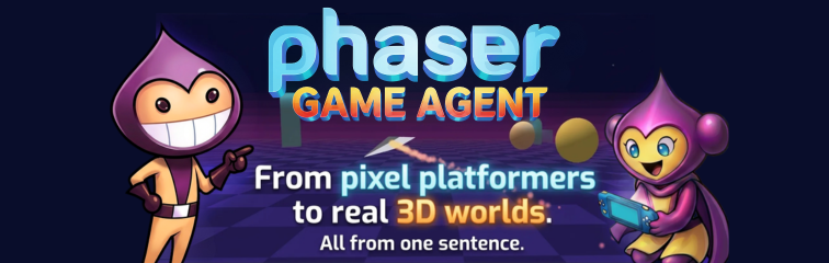 A screenshot from a game created on Phaser