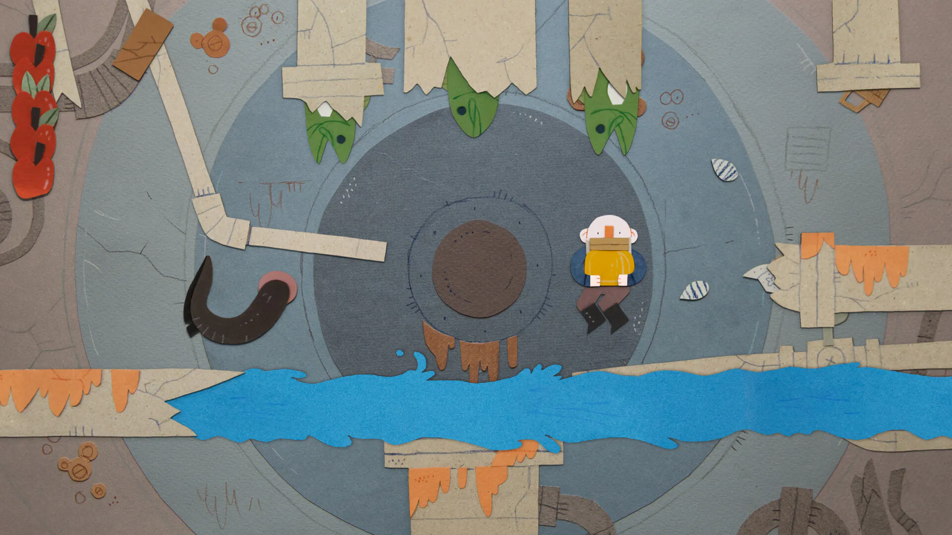 A screenshot from a game created on Godot