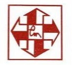 Brown geometric design with arrows pointing in four directions around a central shape containing abstract symbols.