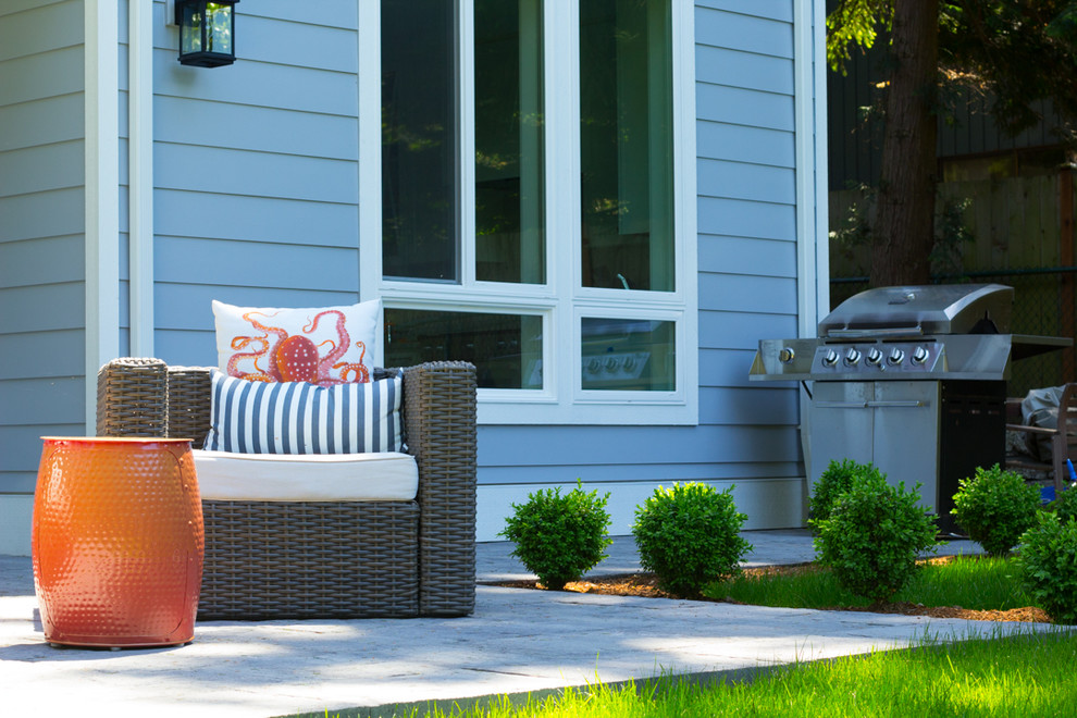 Classic Gray-and-White Exterior Update