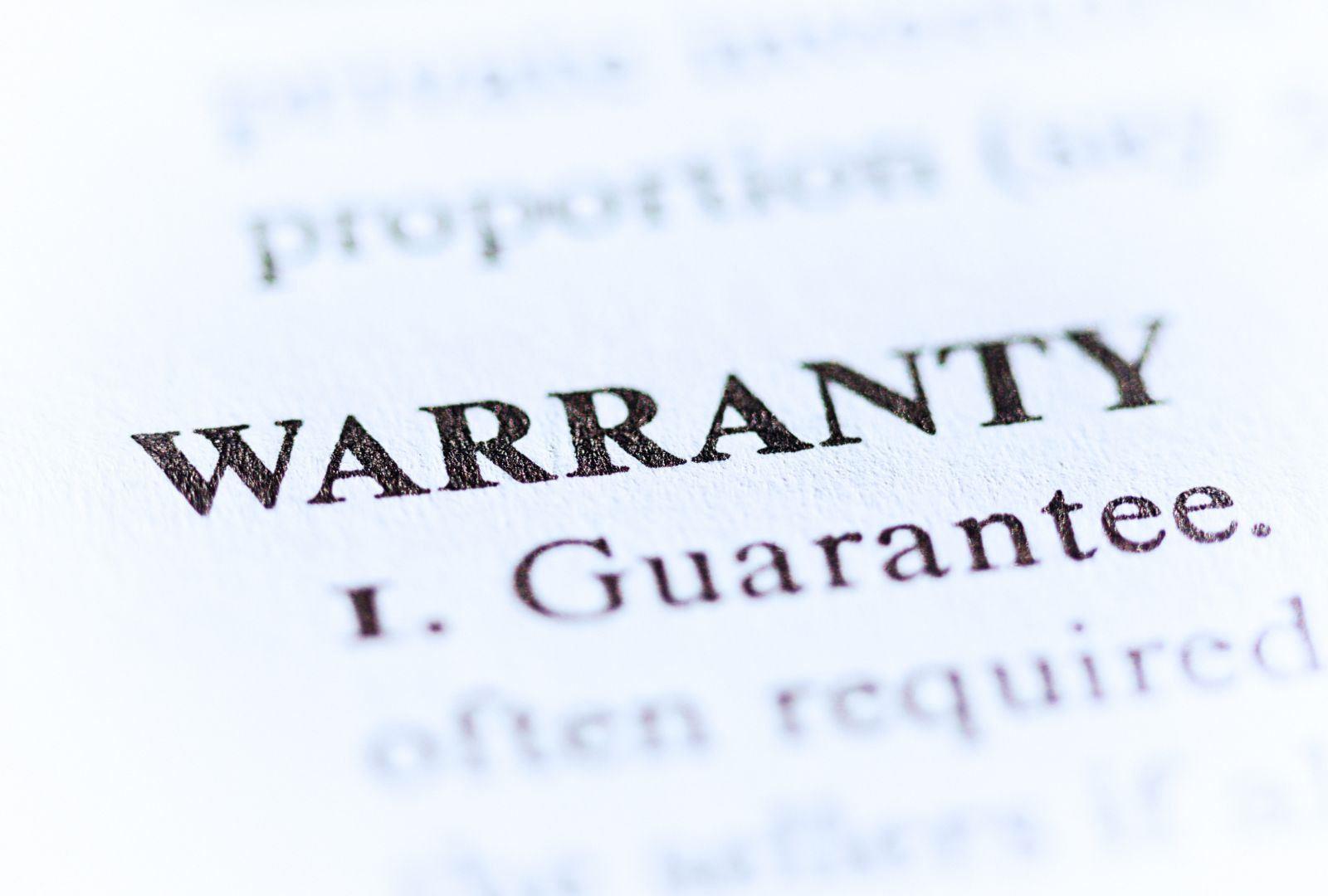 Business dictionary definition of "Warranty”