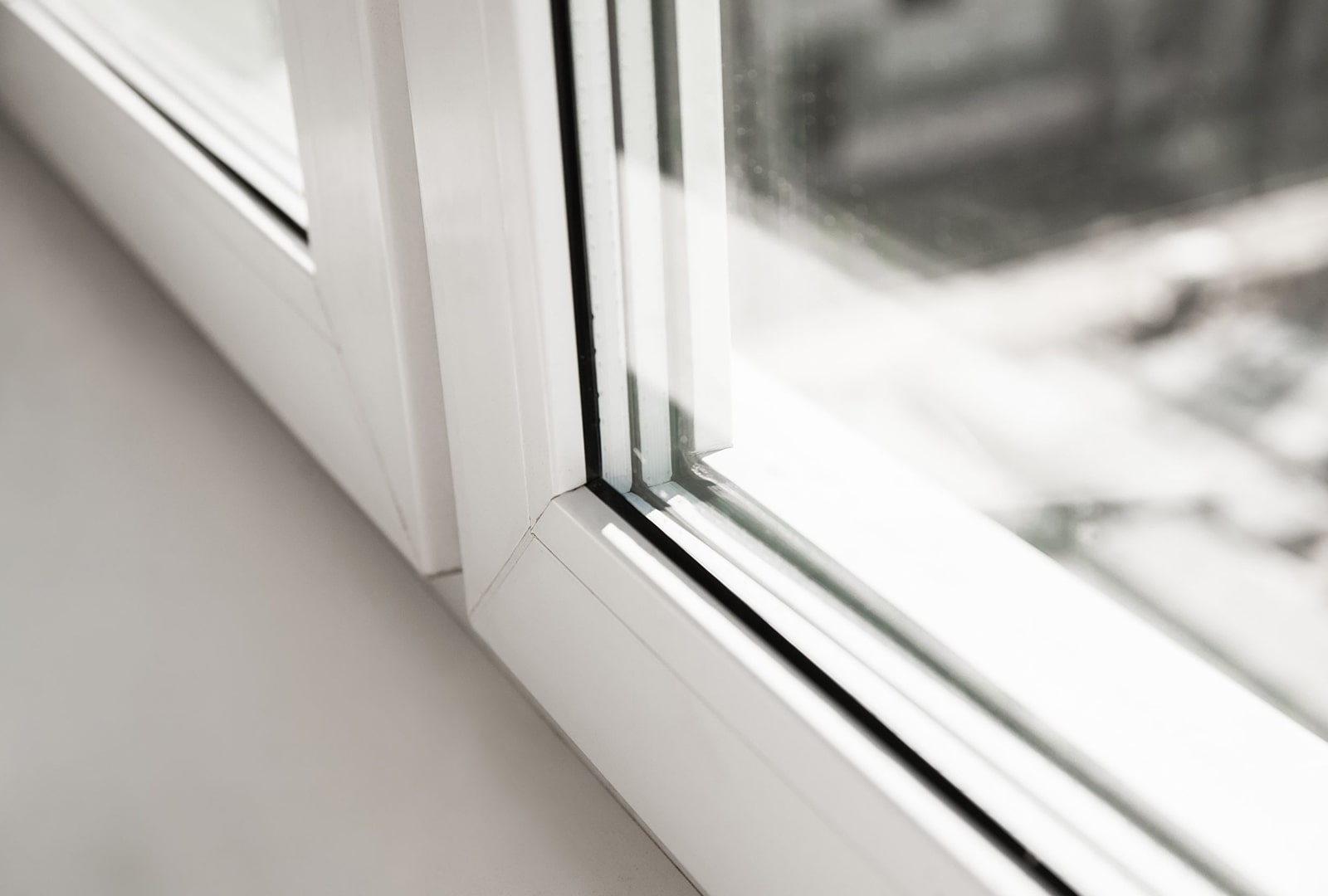 A white pane windows.