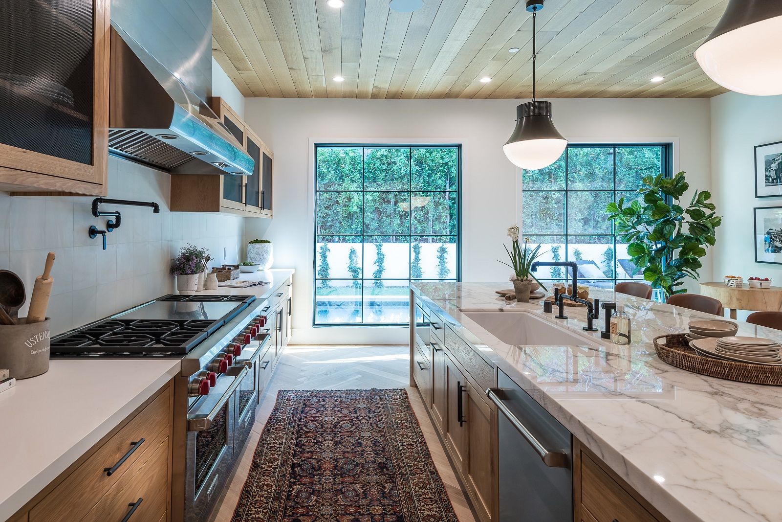 A galley kitchen inspired design