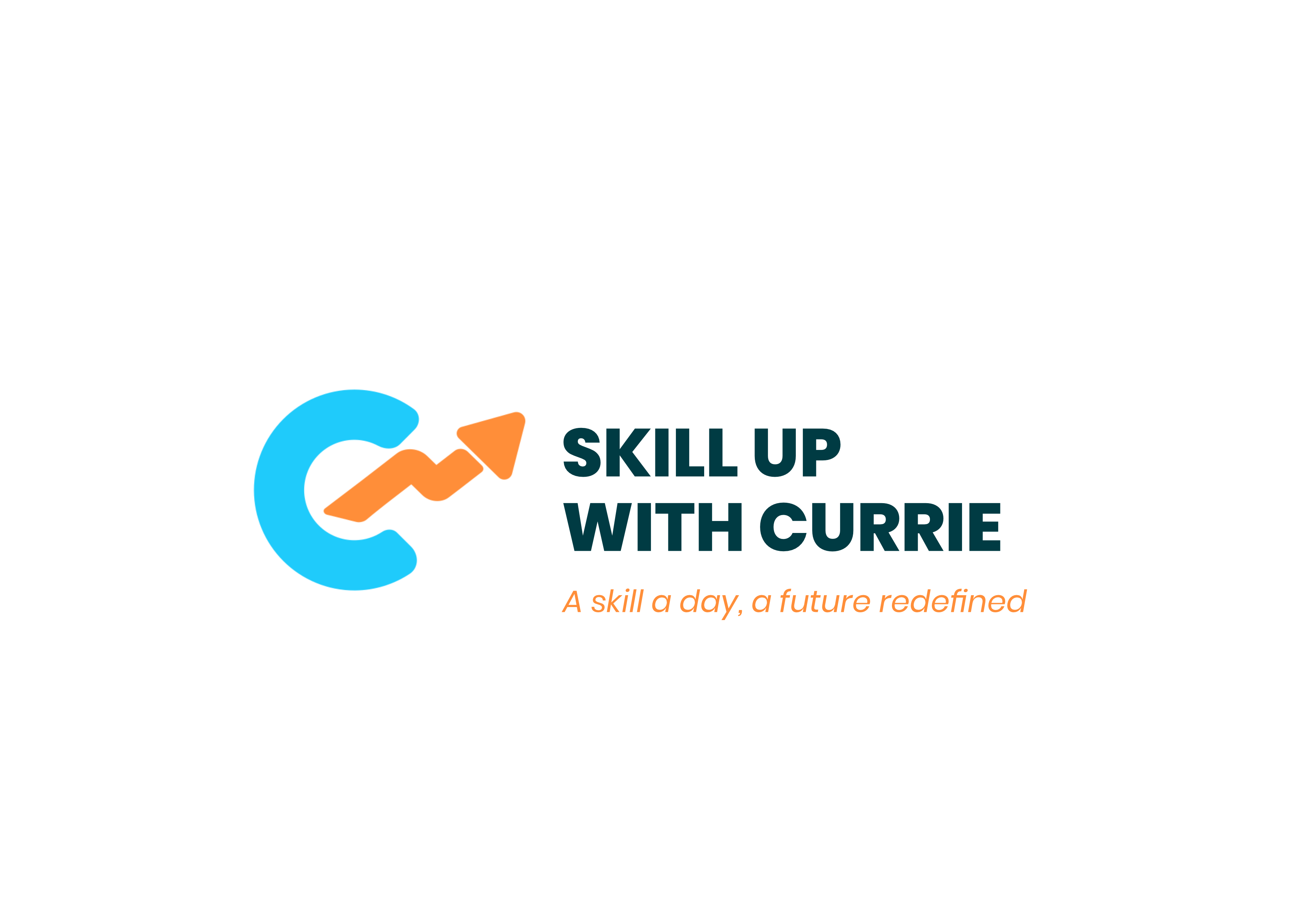 Skill Up With Currie horizontal logo lockup