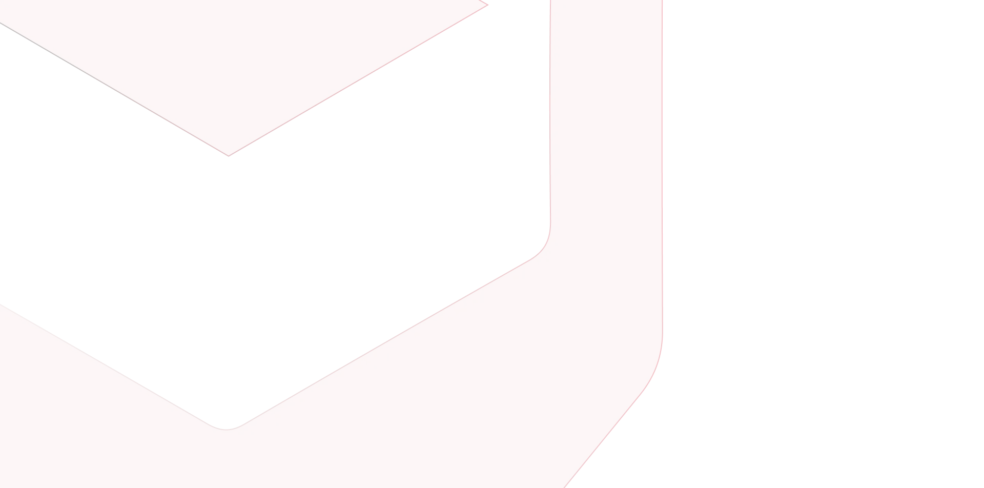 Abstract design with black and red geometric shapes featuring a chevron pattern.