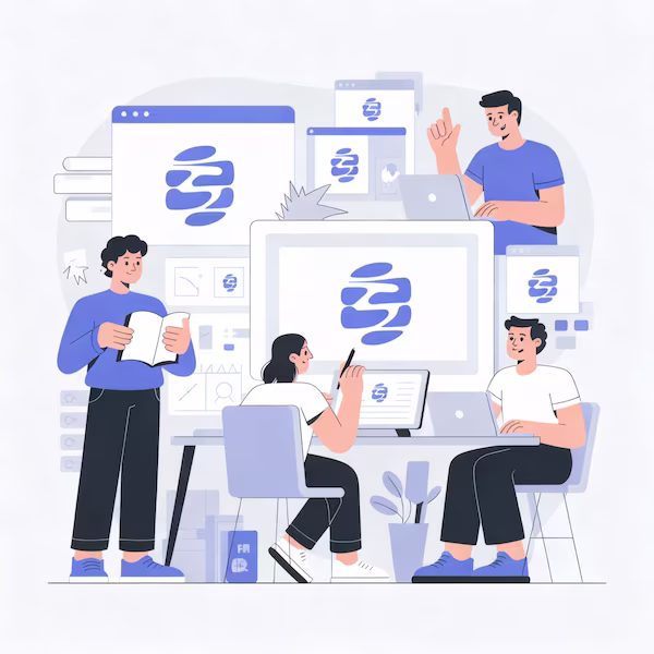 image of students engaging with the software (for a edtech)