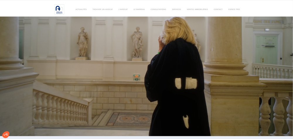 Capture d'écran du site de l'Ordre des avocats de Nîmes