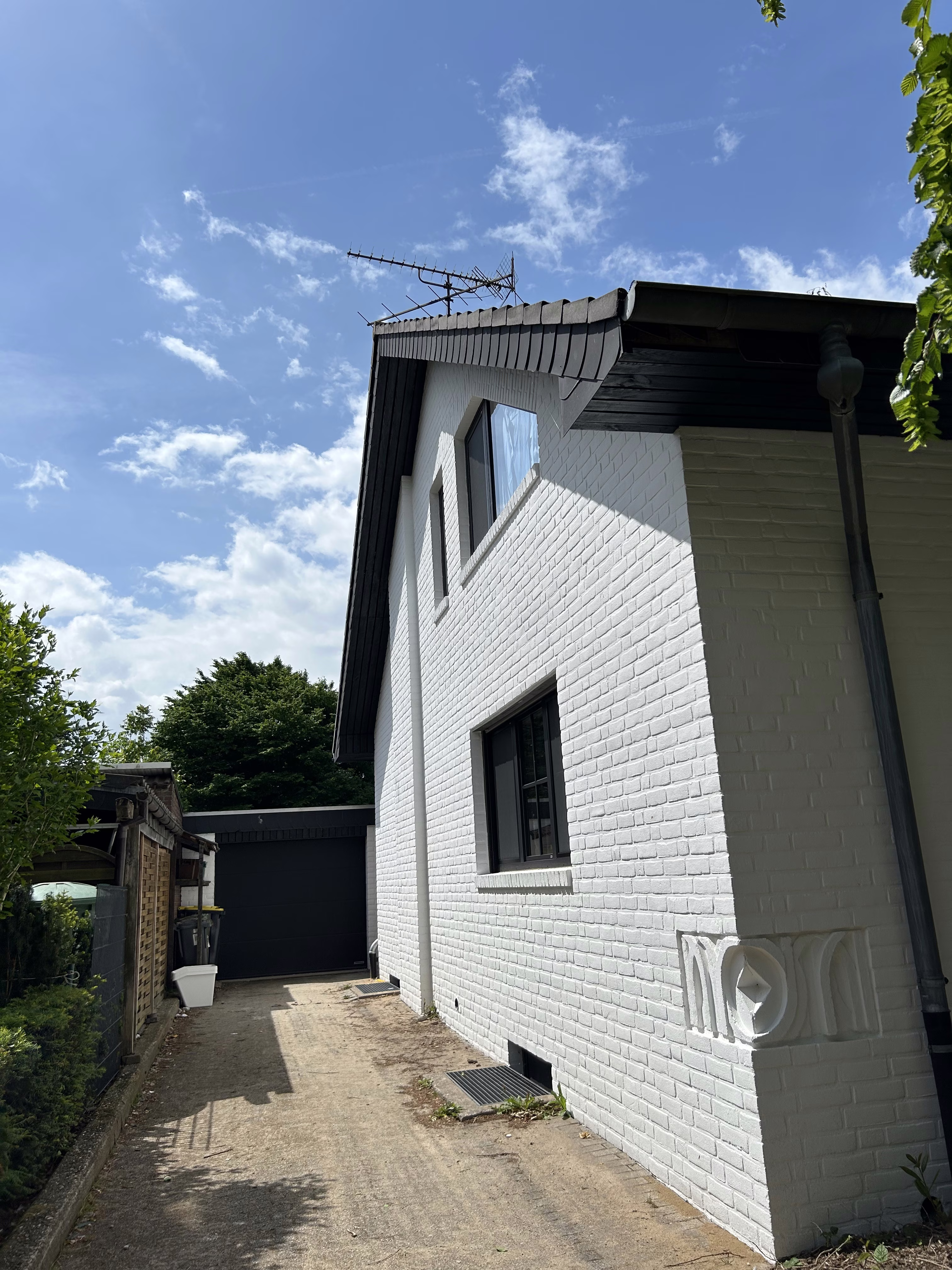 Klinkerfassade Detail Nachher