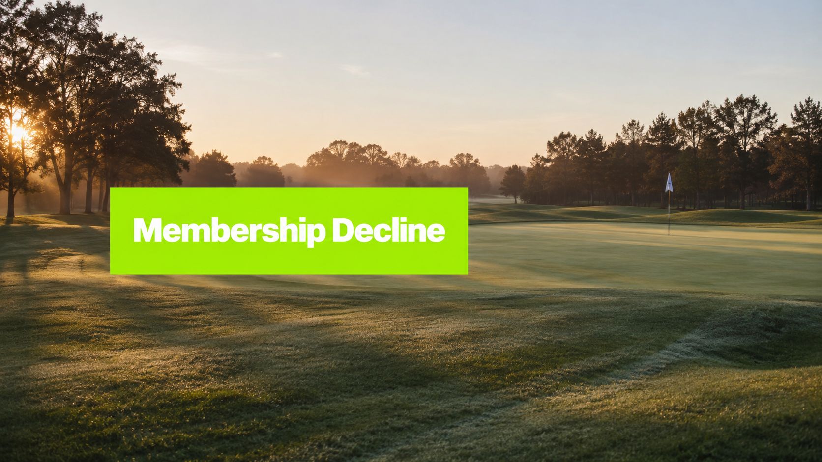 Golf Club Membership Decline: Data-Backed Solutions