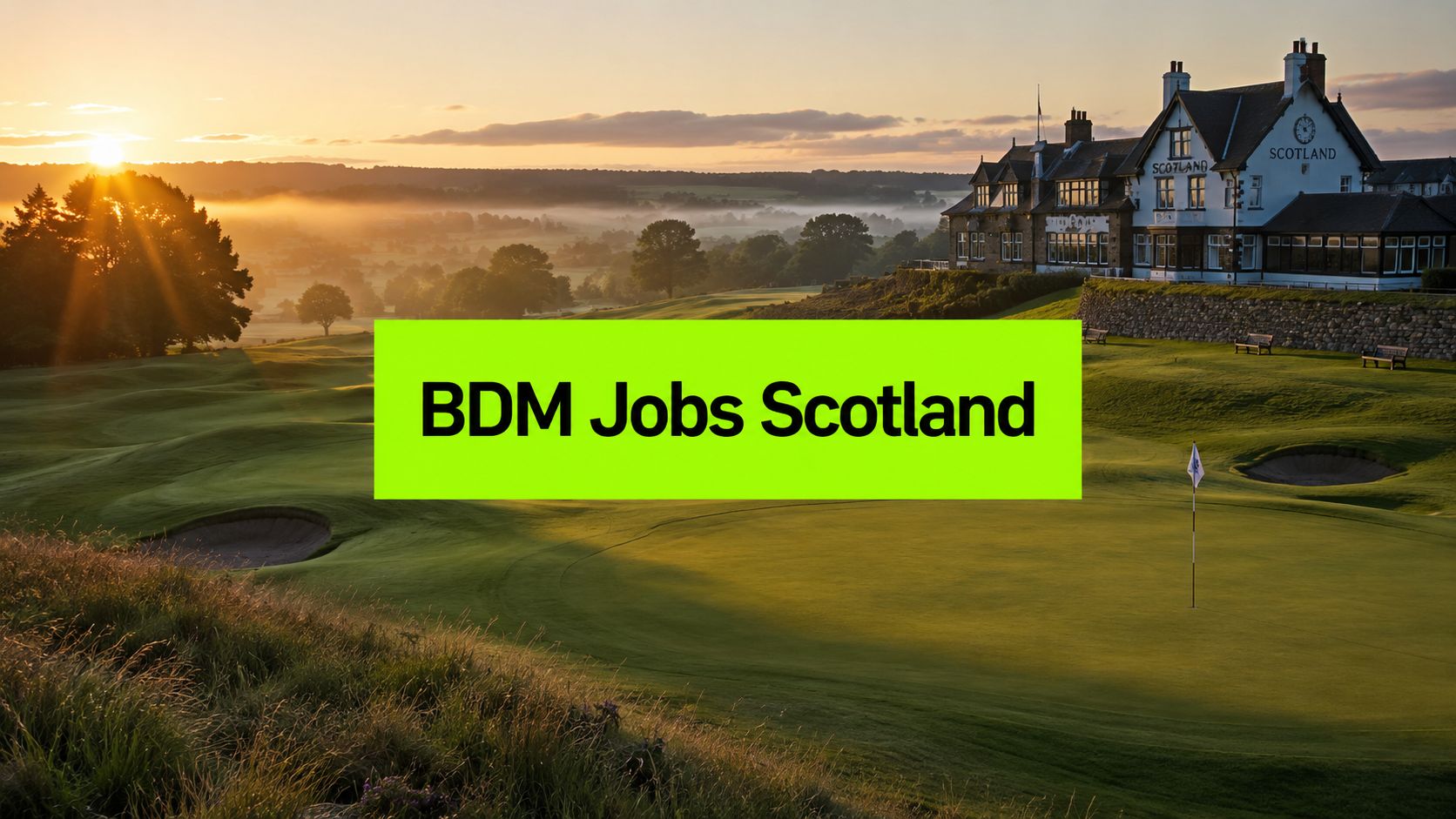 Business Development Manager Jobs Scotland: Golf Clubs 2026