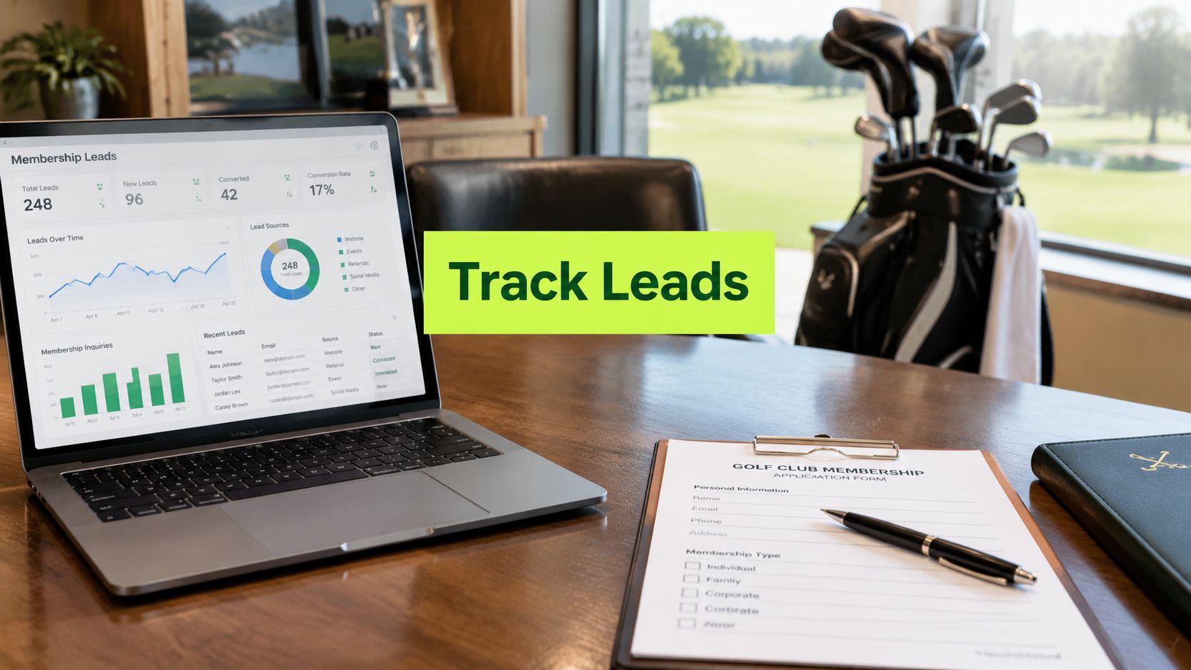 Lead Generation Tracking for Golf Clubs