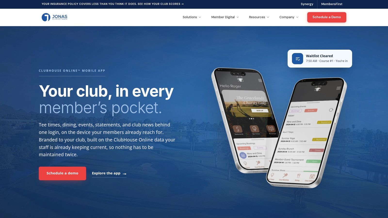 Jonas Club Software Synergy