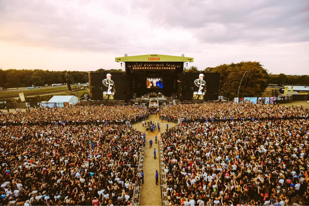 Main stage on Leeds festival.