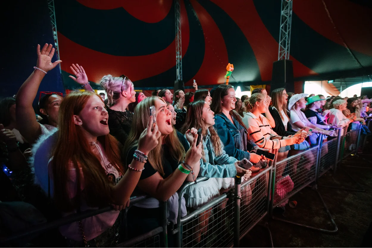 Aux stage on a Leeds festival.