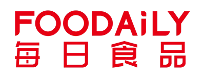 Red text logo reading FOODAILY with Chinese characters below.