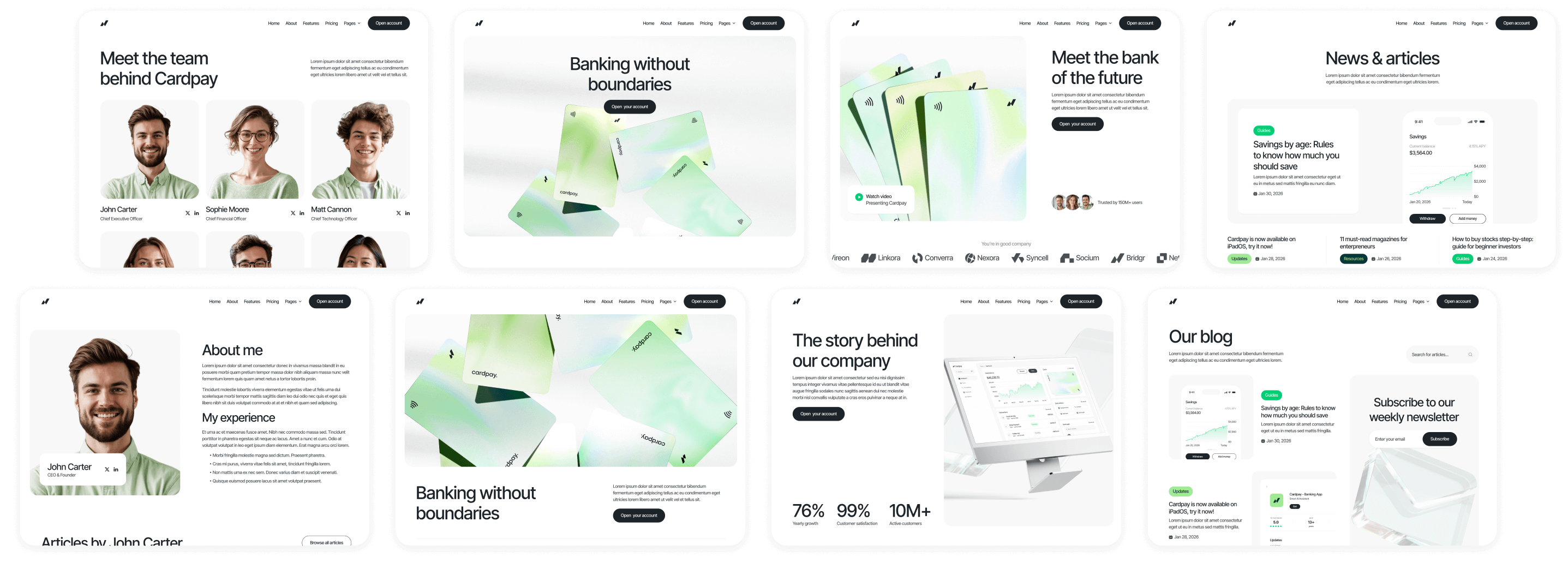 Cardpay - Buy Now On Webflow - Bank Webflow Template