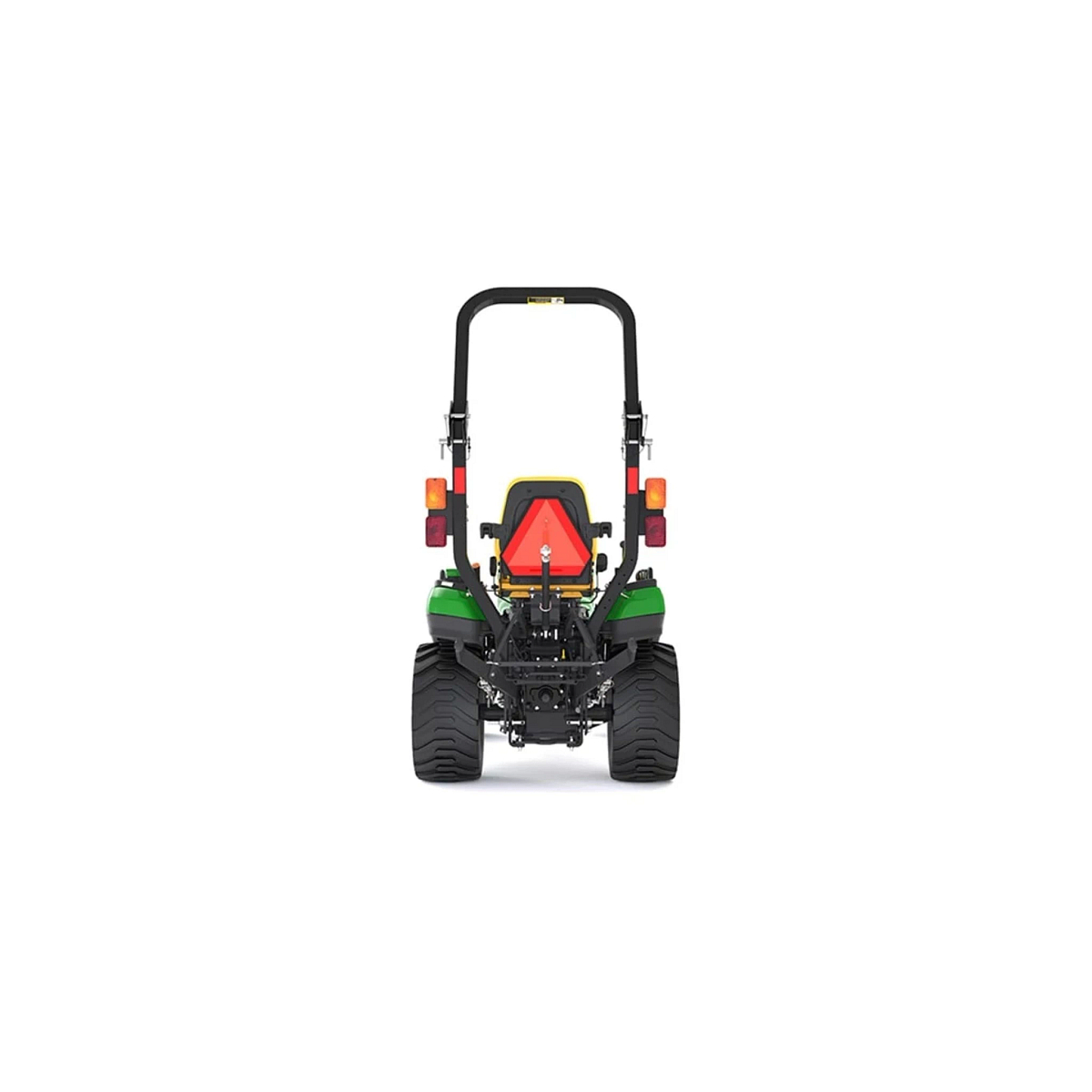 Studio image with a rear view of 1025R Tractor Sub-Compact Tractors