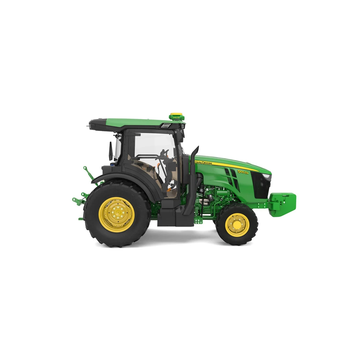 Studio image with right view of 5105EN tractor.