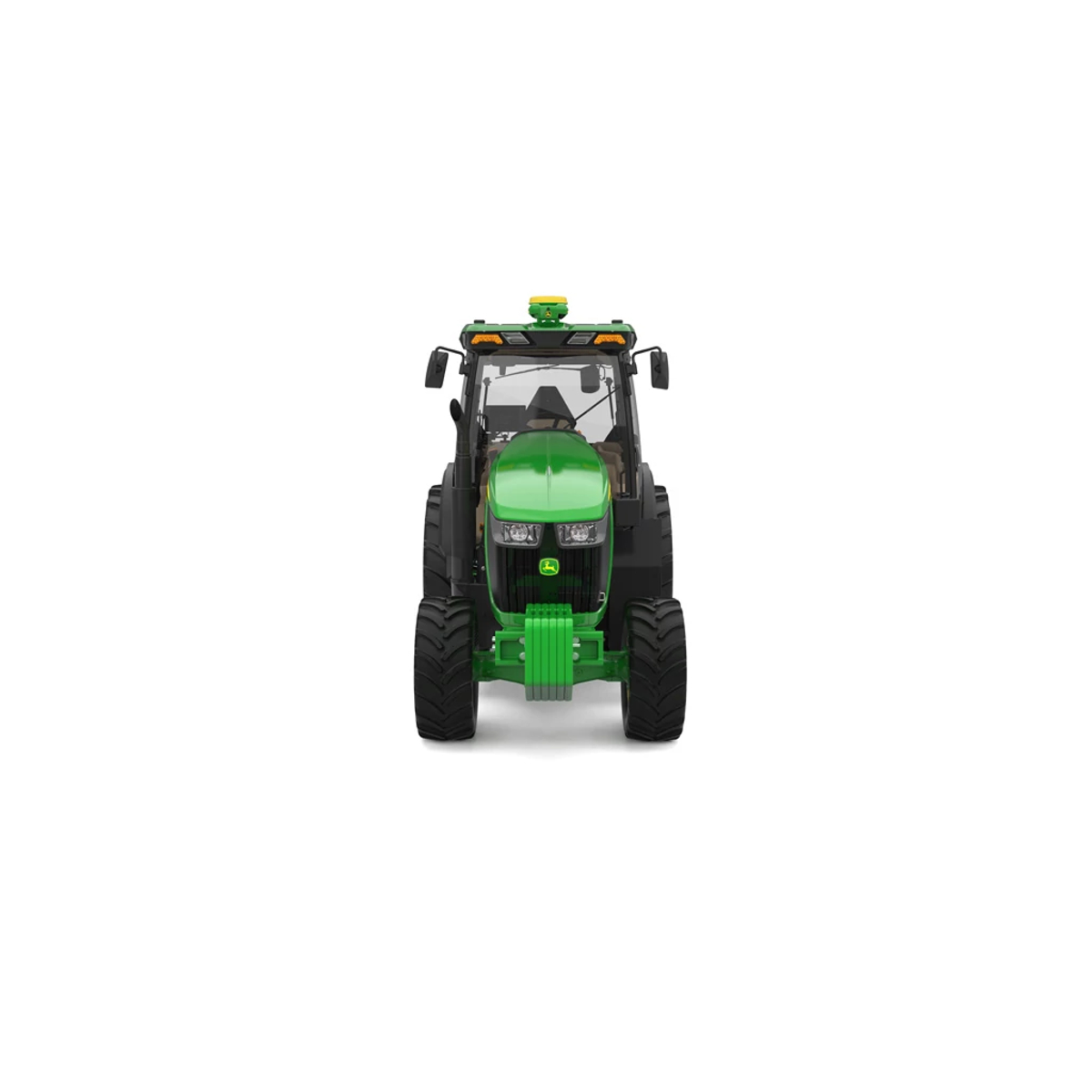 Studio image with front view of 5075EN tractor.