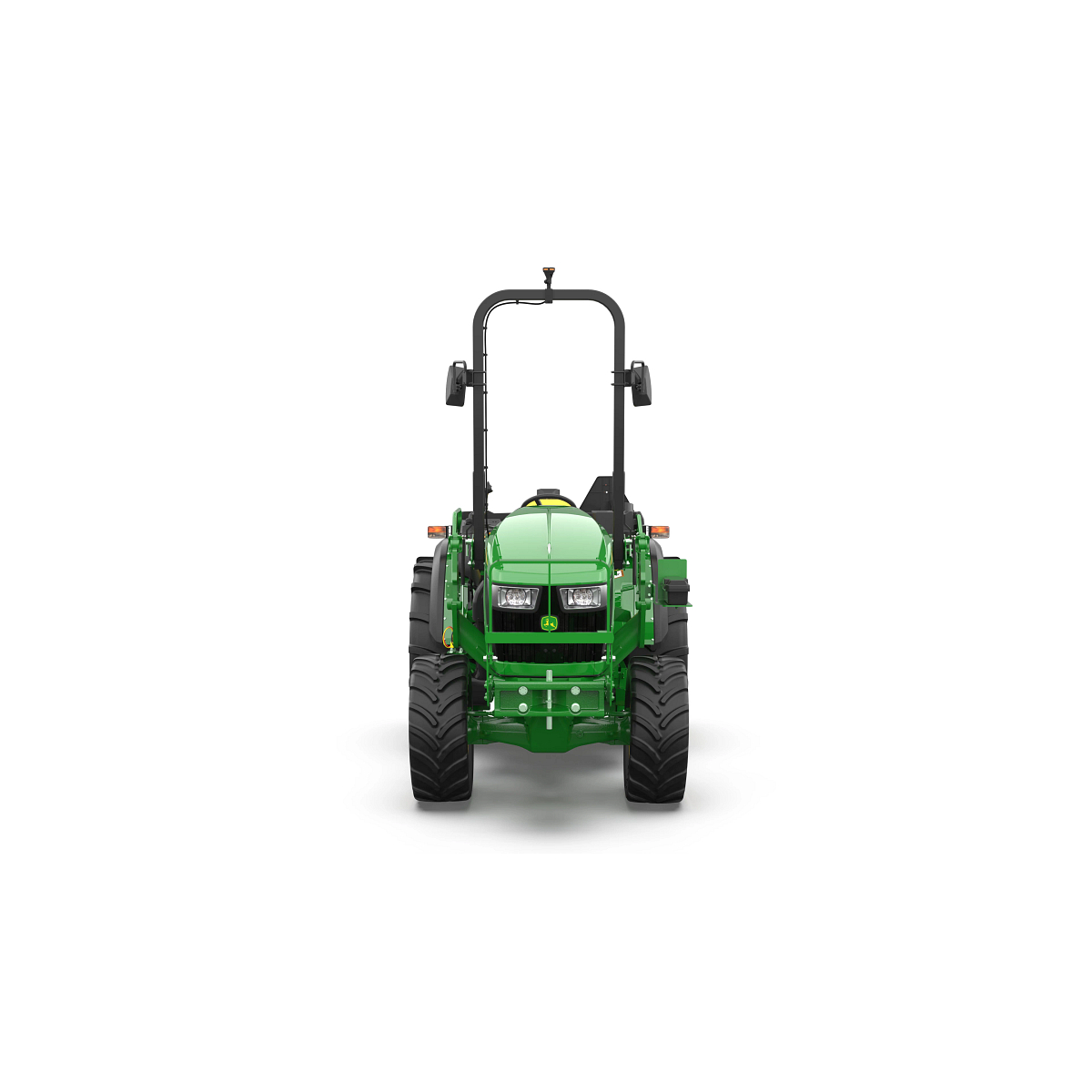Studio image with front view of 5075EN Open Operator Station tractor.