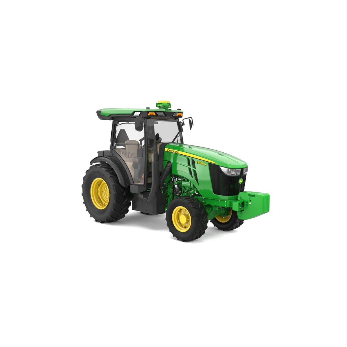 Studio image with front right view of 5090EN tractor.