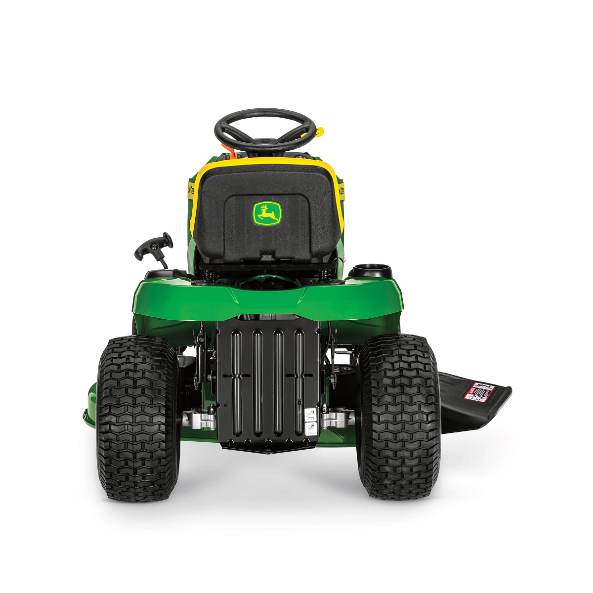 Rear studio view of an S100 Lawn Tractor