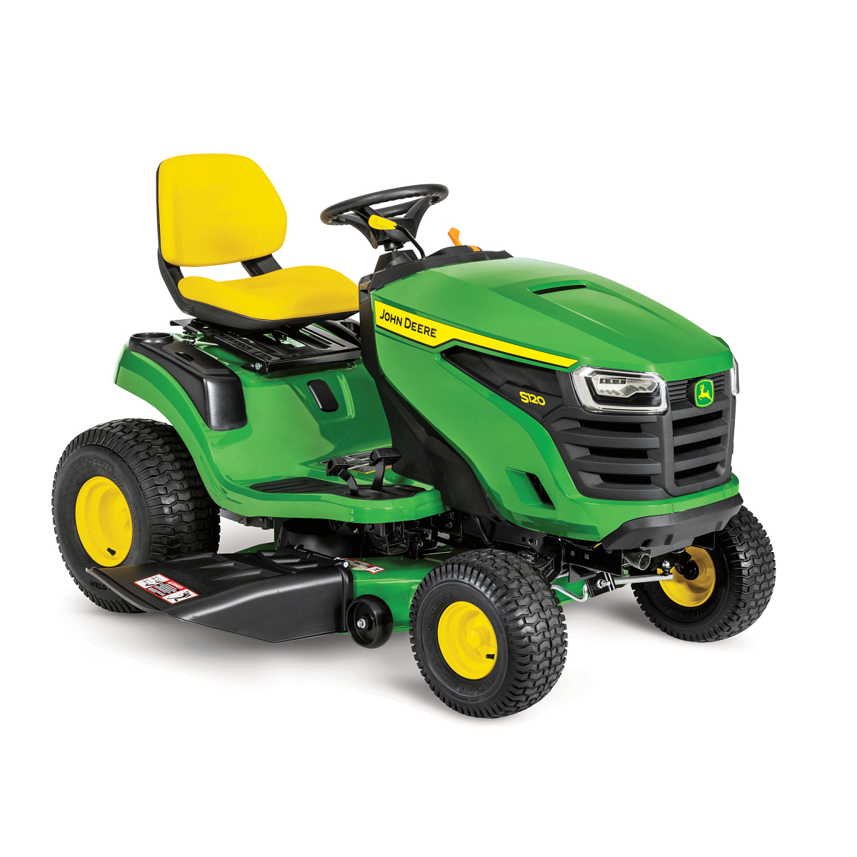 Studio front right view of an S120 Lawn Tractor