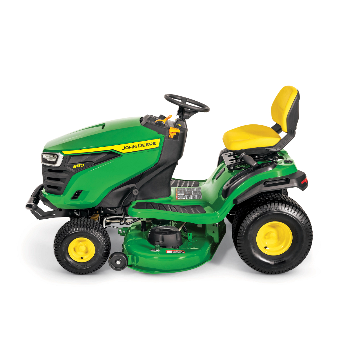 Side left studio view of an S130 Lawn Tractor