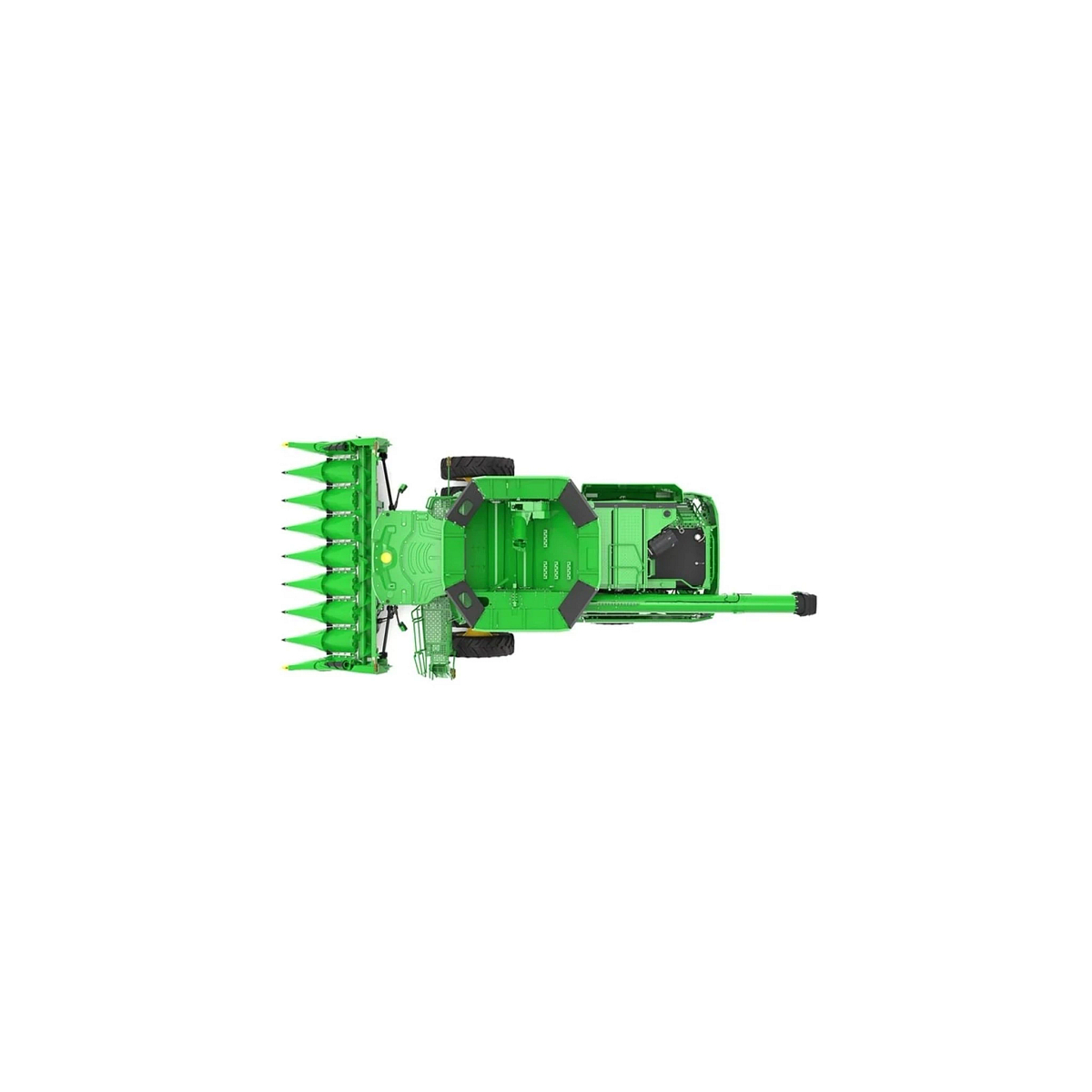 Studio image with a top view of an S7 600 Combine