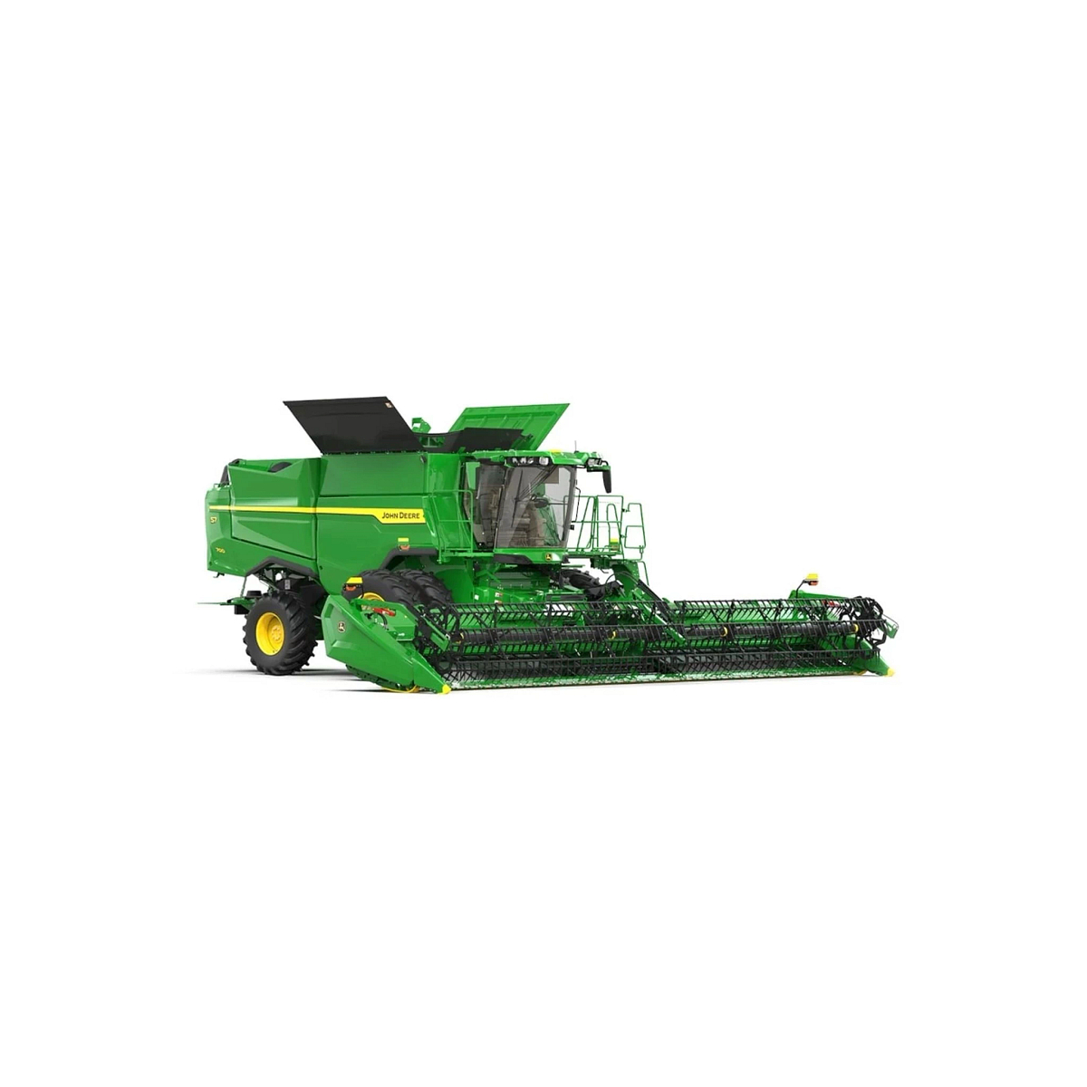 Studio image with a front left view of an S7 700 Combine