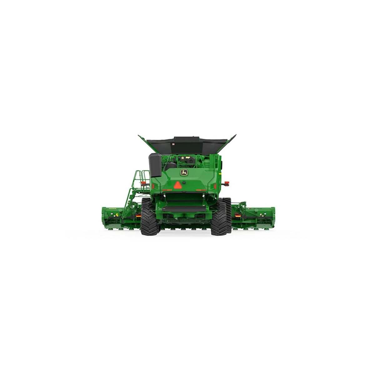 Studio image with a rear view of X9 1100 Combine Grain Harvester