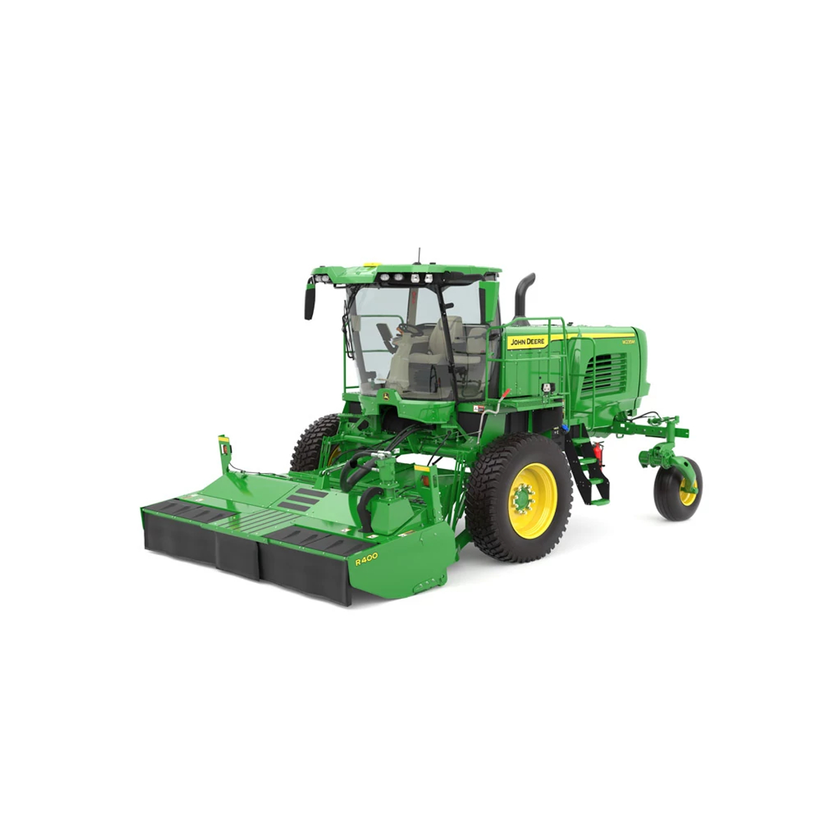 Front left studio rendering of W235M Self Propelled Windrower