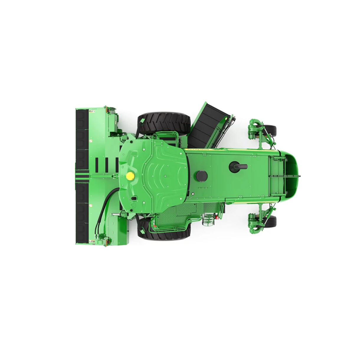 Top view studio rendering of W235R Self Propelled windrower
