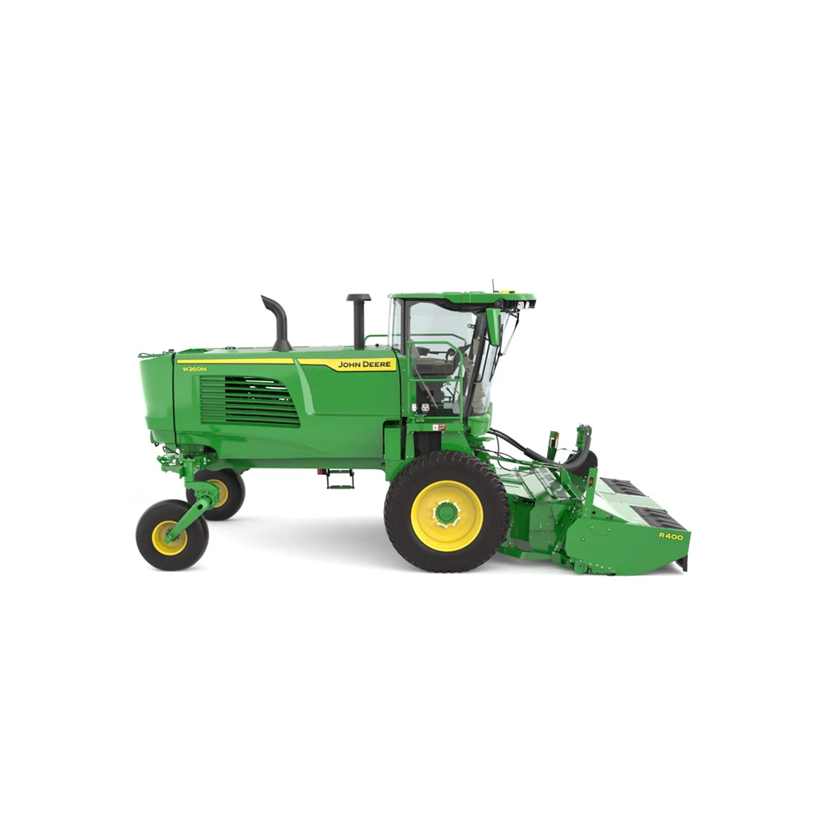 Right side studio rendering of W260M Self Propelled Windrower