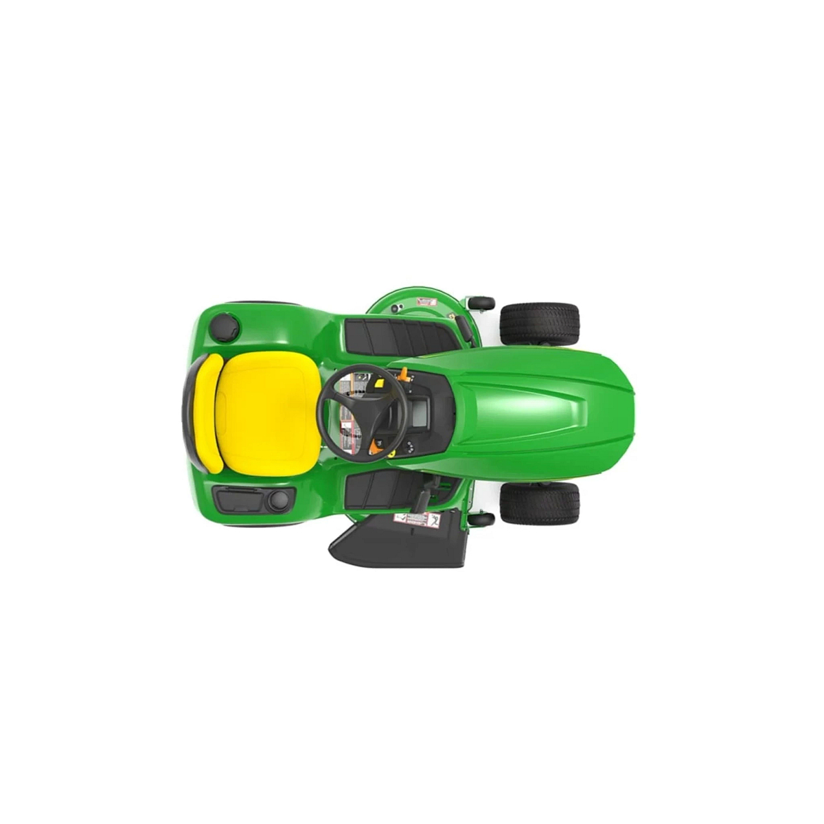Studio image with a top view of X350 Select Series Lawn Tractor