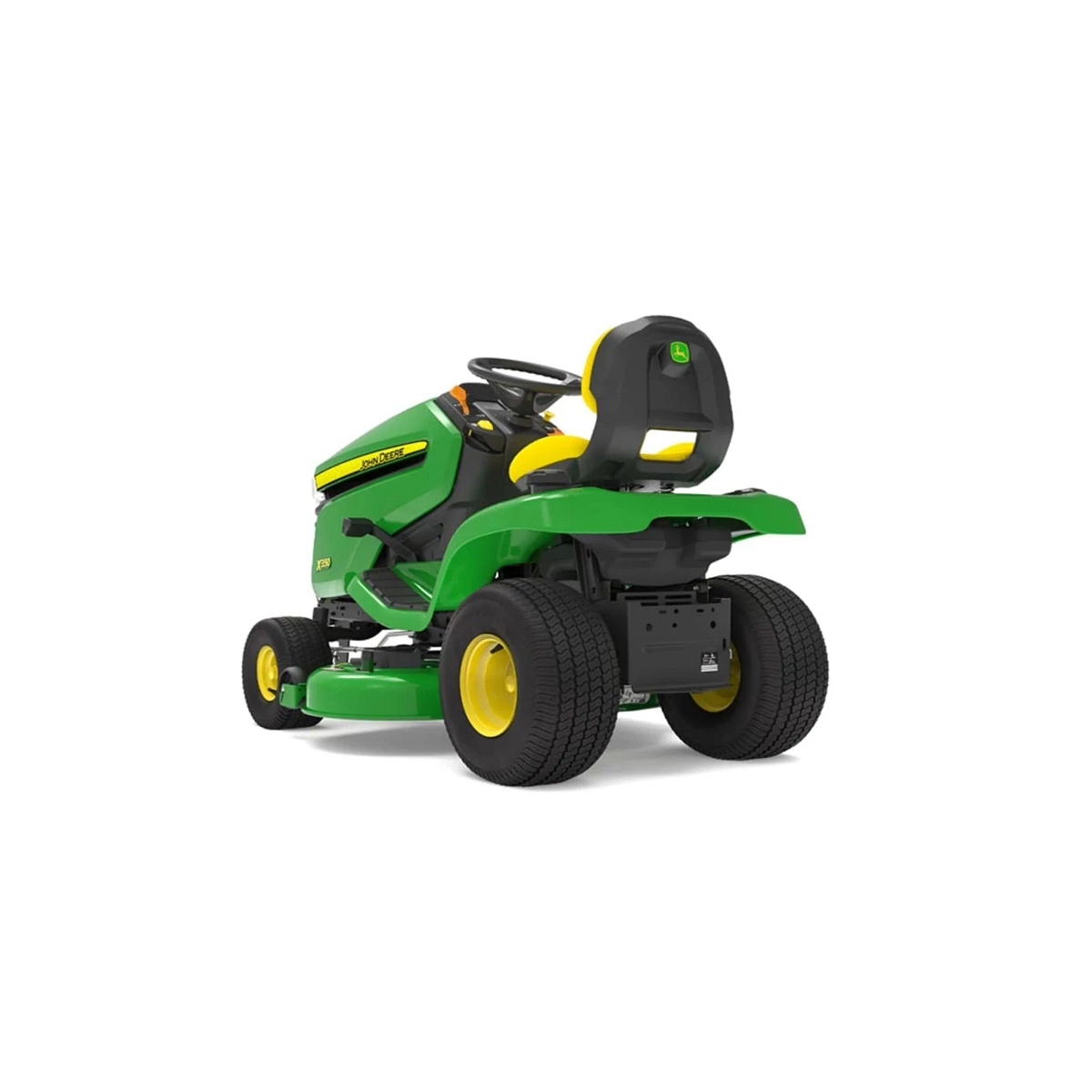 Studio image with a rear left view of X350 Select Series Lawn Tractor