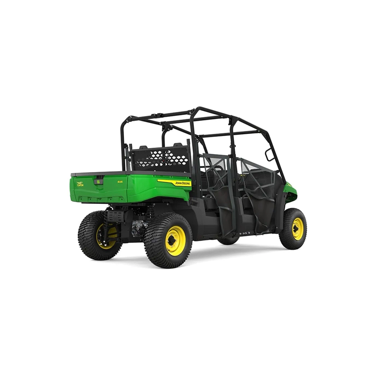 Studio image with a rear right view of XUV560E S4 UTV Crossover Gator Utility Vehicle