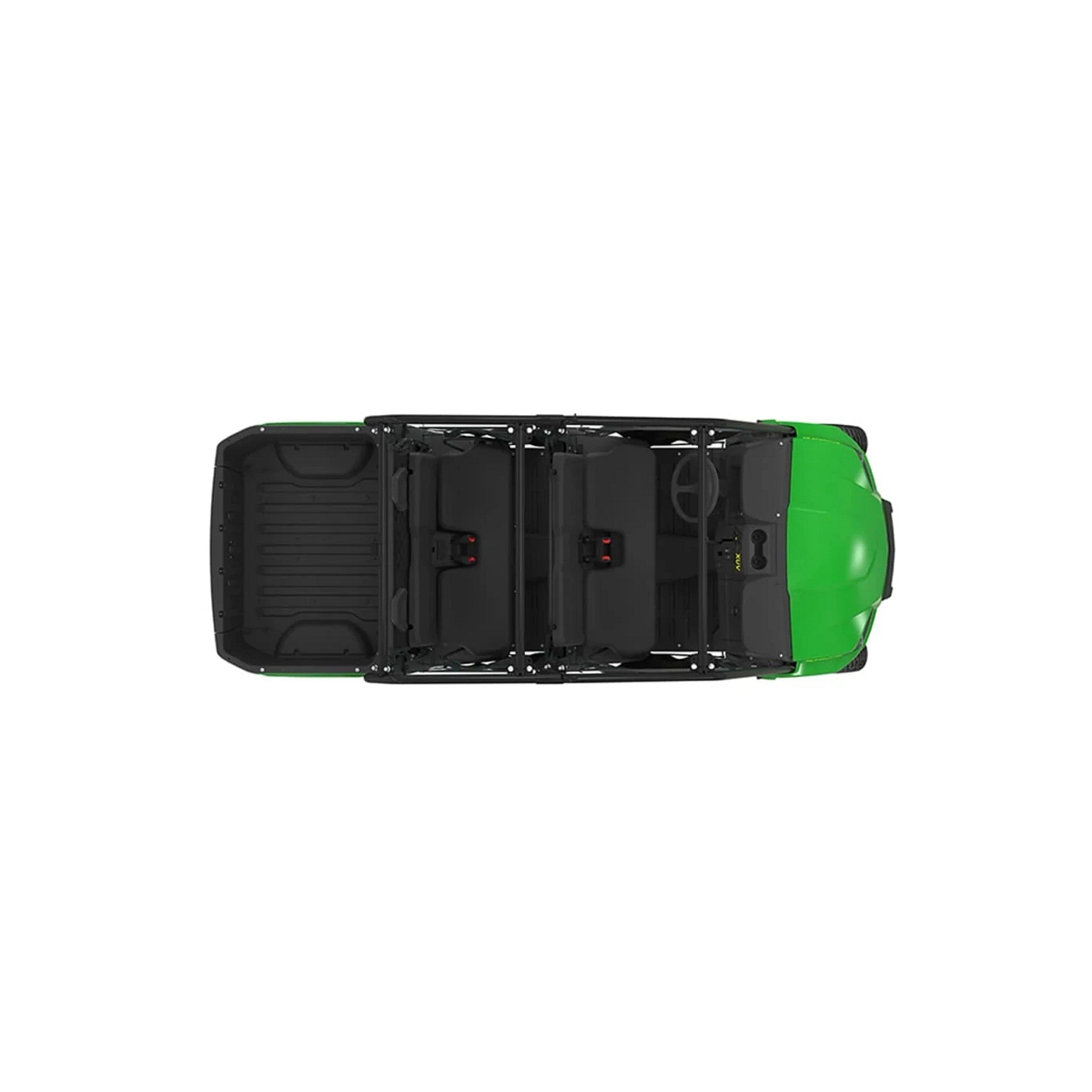 Studio image with a top view of a Gator XUV560E S4