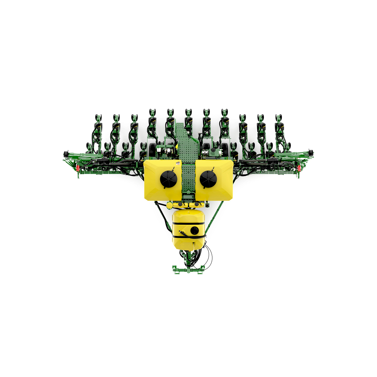 Studio image with overhead view of 1795 12-Row Split 23 Planter.