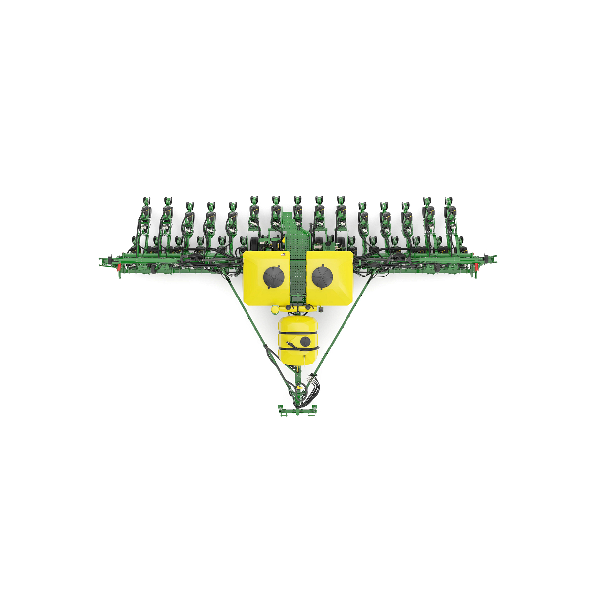 Studio image with overhead view of 1795 16-Row Split 31 Planter.