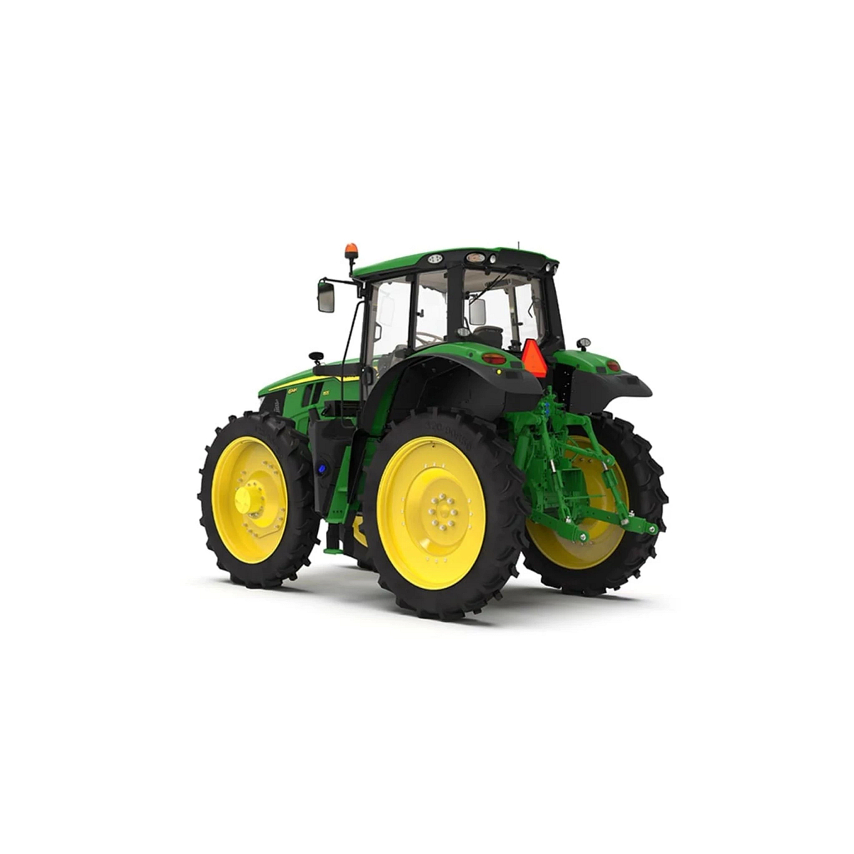 Studio image with a rear left view of 6MH 155 Utility Tractors