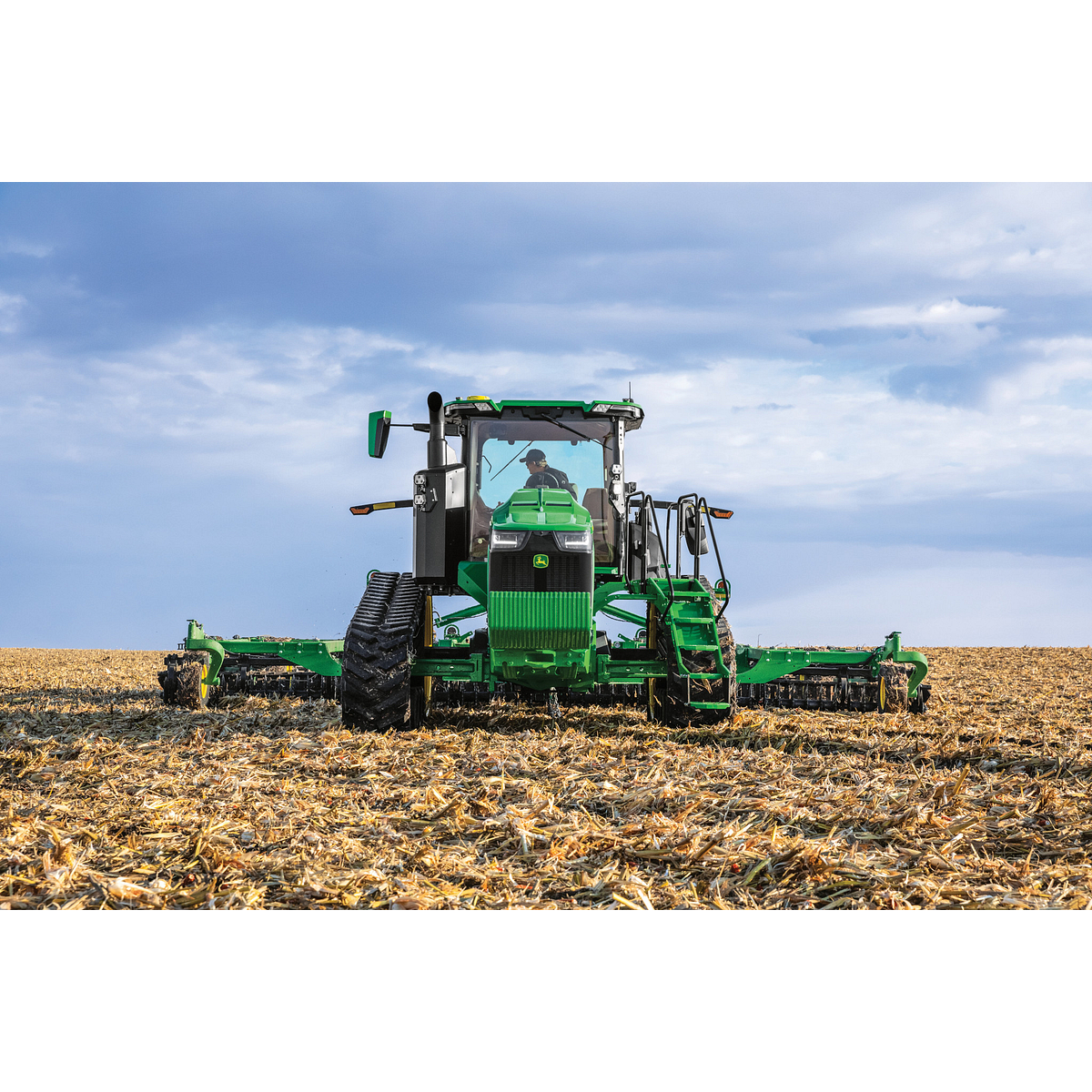 8RT 370 Tractor in the field