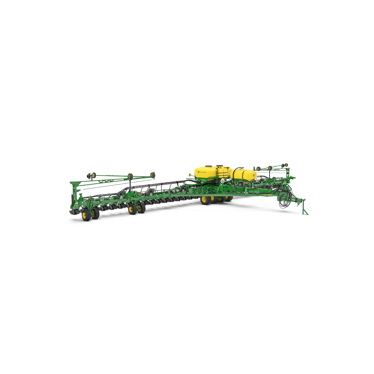 Studio rendering with front right view of DB90 36 Row planter.