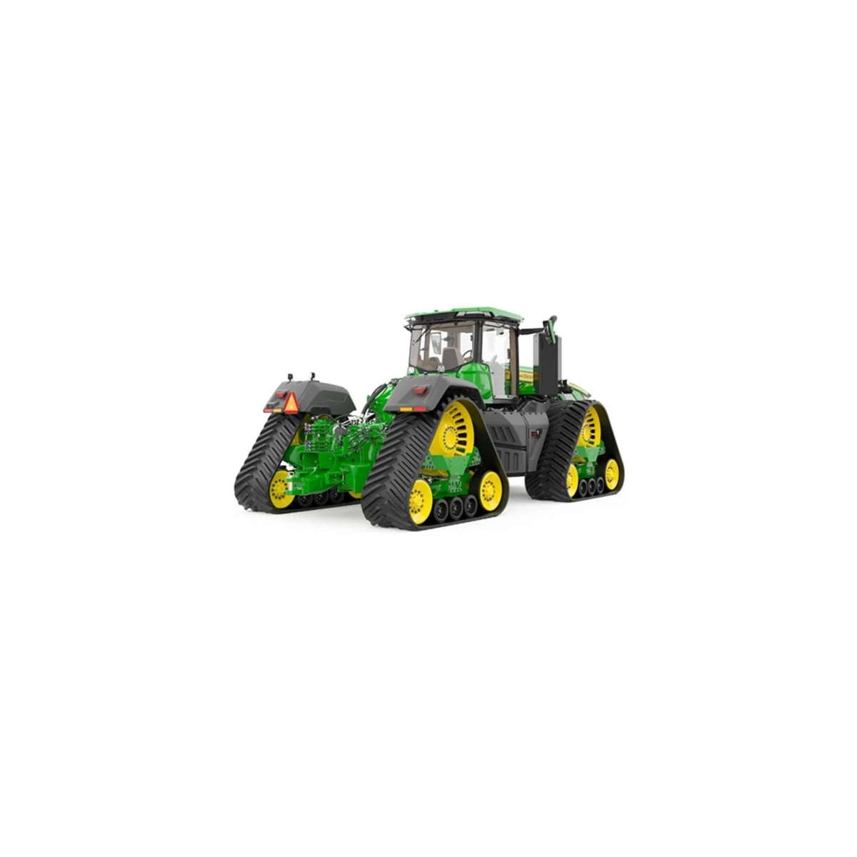 Studio image with a right rear view of a 9RX 770 Tractor