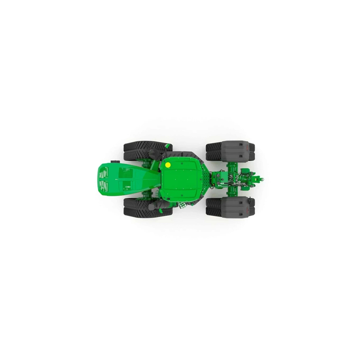 Studio image with a top view of a 9RX 770 Tractor
