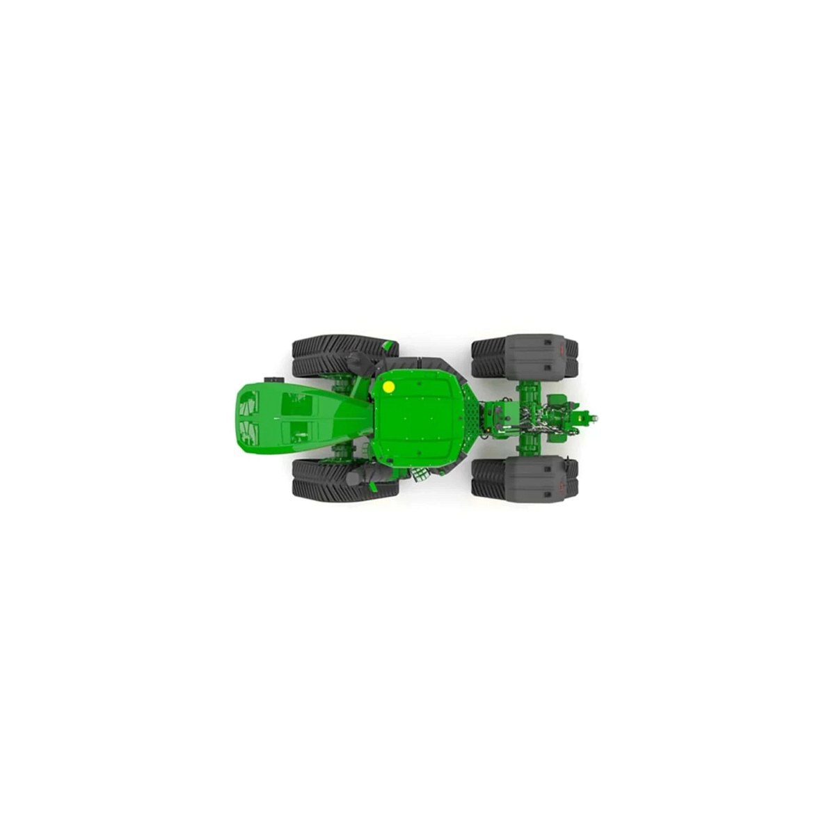 Studio image with a top view of a 9RX 830 Tractor