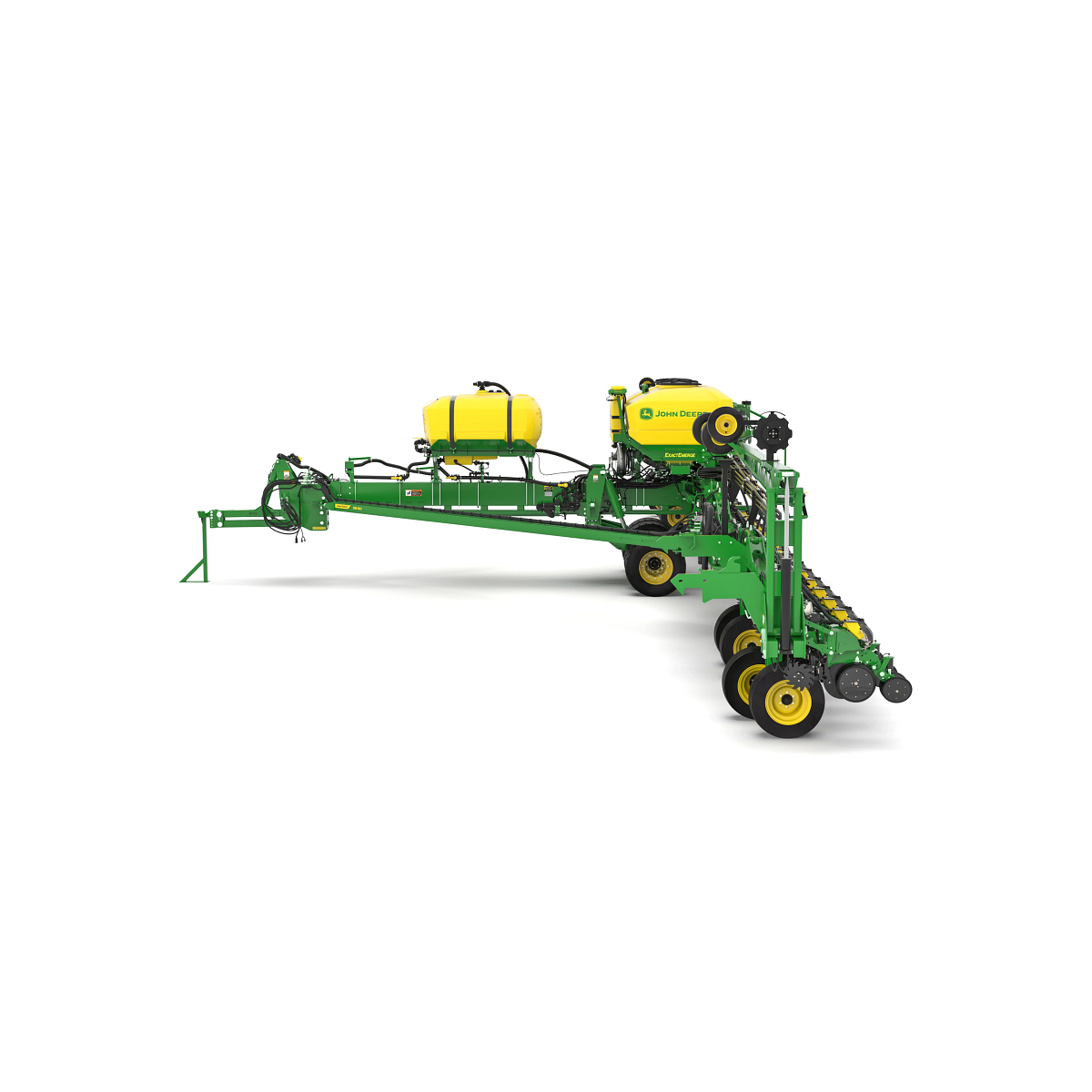 Studio rendering with left side view of DB80 32 Row planter.
