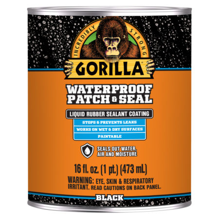 - Gorilla Waterproof Patch & Seal Black Liquid - 16 oz