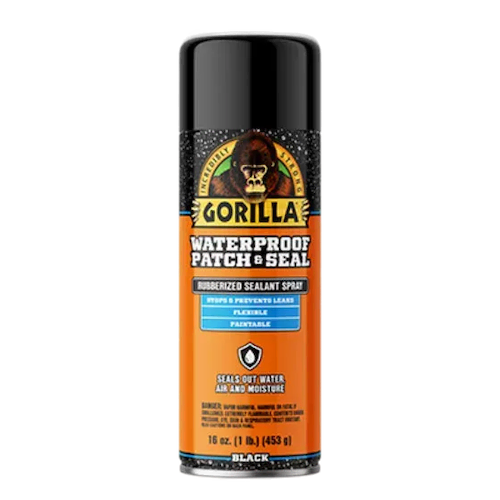 Gorilla Waterproof Patch And Seal Spray Black